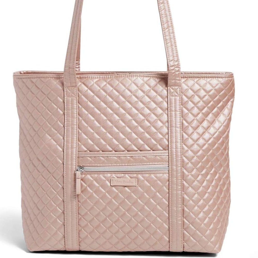 New Vera Bradley Small Vera Tote - Rose Quartz